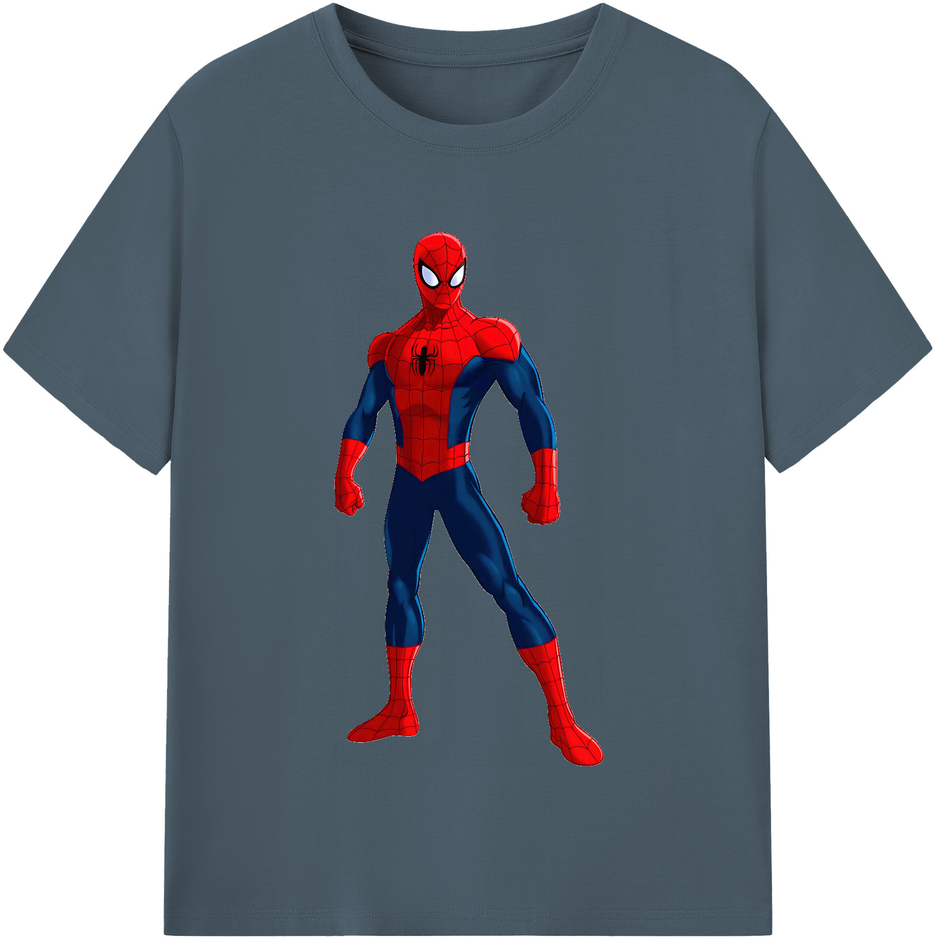 （画像用） Spider Man スパイダーマン 綿100％半袖Tシャツ（フロントプリント）